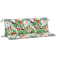 vidaXL Coussins de banc de jardin lot de 2 multicolore 150x50x7 cm
