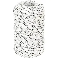 vidaXL Corde de bateau tressé Blanc 2 mmx500 m Polyester