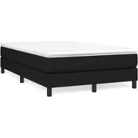 vidaXL Cadre de lit sans matelas Noir 120x200 cm Tissu