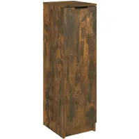 vidaXL Meuble à chaussures Chêne fumé 30x35x100 cm Bois d'ingénierie