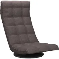 vidaXL Chaise de sol Pivotante Tissu Taupe