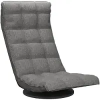 vidaXL Chaise de sol Pivotante Tissu gris clair
