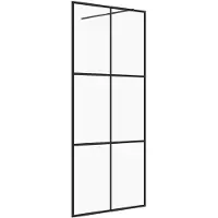 vidaXL Paroi de douche pour passage piétonnier avec verre ESG transparent 80x195 cm