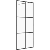 vidaXL Paroi de douche pour passage piétonnier avec verre ESG transparent 115x195 cm