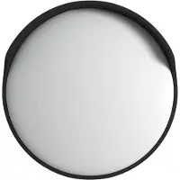 Super Merchant Miroir de circulation convexe extérieur noir Ø 60 cm Polycarbonate