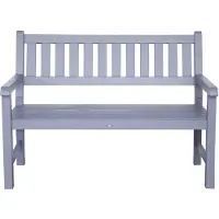 Merkloos Banc de jardin, banc public SenS-Line garden furniture 125 x 70 x 90 cm Bois gris
