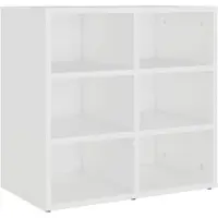 vidaXL Armoire à chaussures Blanc 52,5x30x50 cm