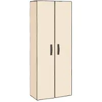 vidaXL Armoire à chaussures Crème 60x30x166 cm Tissu