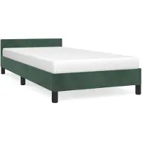 vidaXL Cadre de lit sans matelas vert foncé 80x200 cm velours