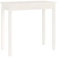 vidaXL Table console Blanc 80x40x75 cm Bois massif de pin