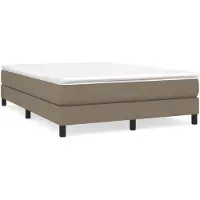 vidaXL Cadre de lit sans matelas Taupe 140x200 cm Tissu