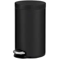 EKO - Serene Treteimer 12 Liter - Steel Plastic - Matt Schwarz