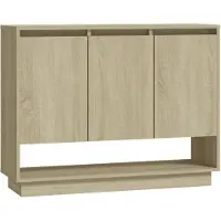 vidaXL Buffet en panneau de particules 97 x 75 x 31 cm Chêne Sonoma