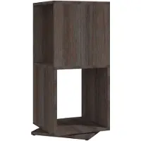 vidaXL Armoire rotative Gris chêne 34,5x34,5x75,5 cm bois d'ingénierie