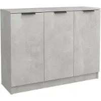 vidaXL Sideboard gris béton 90,5x30x70 cm Bois composite