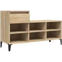 vidaXL Armoire à chaussures Chêne sonoma 102x36x60cm Bois d'ingénierie