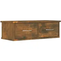 vidaXL Armoire murale Chêne fumé 60x26x18,5 cm Bois d'ingénierie