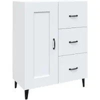 vidaXL Sideboard Blanc 69,5x34x90 cm Bois composite