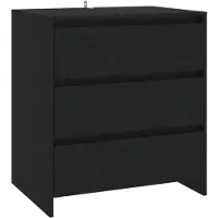 vidaXL Sideboard Noir 70x41x75 cm Bois composite