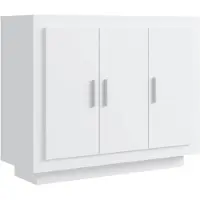 vidaXL Sideboard Blanc 92x35x75 cm Bois composite