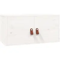 vidaXL Armoire murale blanc 60x30x30 cm Bois de pin massif