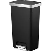 EKO - Hana poubelle à pédale 45 litres - Plastique - Noir