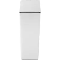 EKO Poubelle plastique blanc Touch 40 litres design moderne