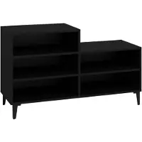 vidaXL Armoire à chaussures Noir 102x36x60 cm Bois d'ingénierie