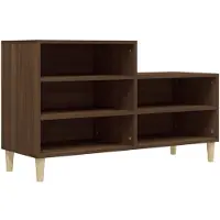 vidaXL Armoire à chaussures Chêne marron 102x36x60cm Bois d'ingénierie