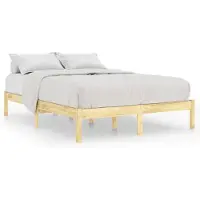 vidaXL Lit en bois massif de pin 160x200 cm