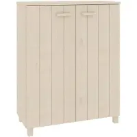 vidaXL Armoire à chaussures HAMAR Marron miel 85x40x108 cm Pin massif