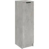 vidaXL Armoire à chaussures Gris béton 30x35x100 cm Bois d'ingénierie
