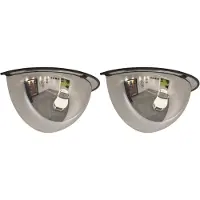 vidaXL Miroirs de circulation en demi-dôme 2 pcs Ø40 cm Acrylique