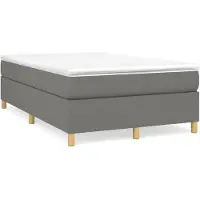 vidaXL Cadre de lit sans matelas gris foncé 120x200 cm Tissu