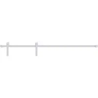 vidaXL Ferrure de porte coulissante 200 cm acier blanc