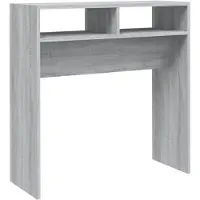 vidaXL Table console Sonoma gris 78x30x80 cm Bois d'ingénierie