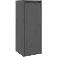 vidaXL - Armoire murale - 30x30x80 - cm - massif - pin - gris