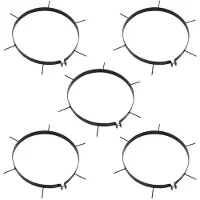 vidaXL Colliers aérateurs de pelouse 5 pcs avec pointes Ø 30 cm fer
