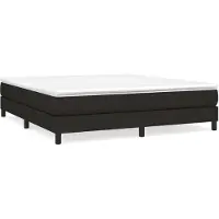 vidaXL Cadre de lit sans matelas Noir 180x200 cm Tissu