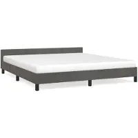 vidaXL Cadre de lit sans matelas gris foncé 180x200 cm velours
