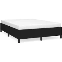 vidaXL Cadre de lit sans matelas noir 140x200 cm Tissu