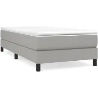 vidaXL Cadre de lit gris clair 80x200 cm Tissu