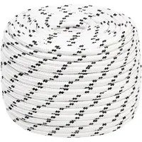 vidaXL Corde de bateau tressé Blanc 12 mmx25 m Polyester