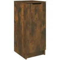 vidaXL Armoire à chaussures Chêne fumé 30x35x70 cm Bois d'ingénierie