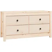 vidaXL Armoire d'appoint 100x40x54 cm Pin massif