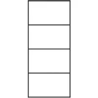 vidaXL Schiebetür 90x205 cm mattes ESG -Glas und Aluminiumschwarz