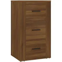 vidaXL Sideboard brun imitation chêne 40x33x70 cm Matériau dérivé du bois
