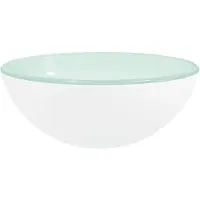 vidaXL Lavabo en verre trempé 30x12 cm blanc