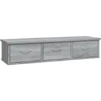 vidaXL Armoire murale Sonoma gris 88x26x18,5 cm Bois d'ingénierie