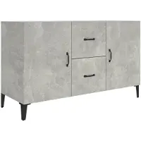 vidaXL Sideboard gris béton 100x36x60 cm Bois composite
